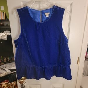 🍄JCrew Women's Velvet Top